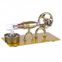 golden single cylinder stirling engine model science physical educational toys gift