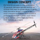 goosky legend rs4 venom 2.4g 3d electric brushless  rc helicopter model aircraft model - kit version