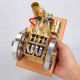 h76 5cc horizontal vintage stationary engine twin-cylinder ohv dual flywheel gasoline internal combustion engine model