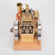 h76 5cc horizontal vintage stationary engine twin-cylinder ohv dual flywheel gasoline internal combustion engine model