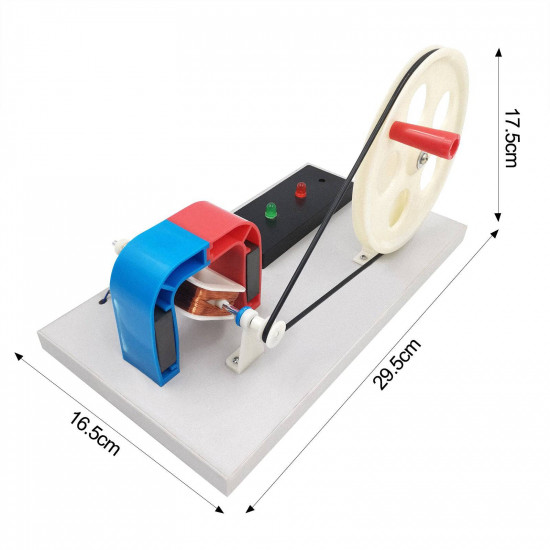 hand start crank ac/dc generator electromagnetics scientific physical toy