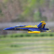 hand throwing epo foam rc fighter jet plane 475mm wingspan pnp - blue