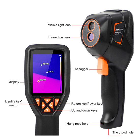 handheld infrared thermal imager visible light camera