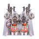 hot air 2 cylinders stirling engine model with voltage digital display meter led bulb sterling generator