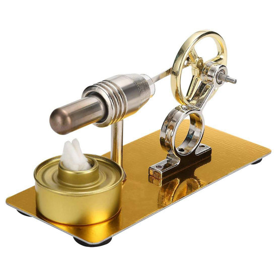 hot-air single cylinder stirling engine motor