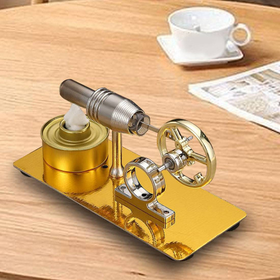 hot-air single cylinder stirling engine motor