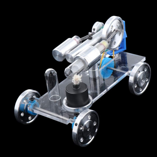 hot air stirling engine stirling motor driving car science toy