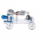 hot air stirling engine stirling motor driving car science toy