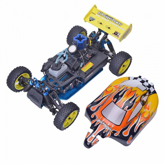 hsp baja 94166 1/10 2.4g 4wd 400mm rc car backwash buggy off-road truck with 18cxp engine rtr toy