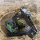 huina 4-in-1 1/14 2.4g 22ch wireless rc excavator grab truck  engineering vehicle toy model