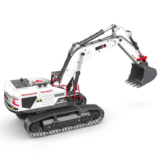 huina 4-in-1 rc alloy remote control excavator model crusher construction vehicles toys 1/14 22ch 2.4ghz