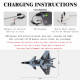 j20 2.4g rc airplane dual-channel fighter airplane plane boys' electric aircraft toy gift (rtf version)