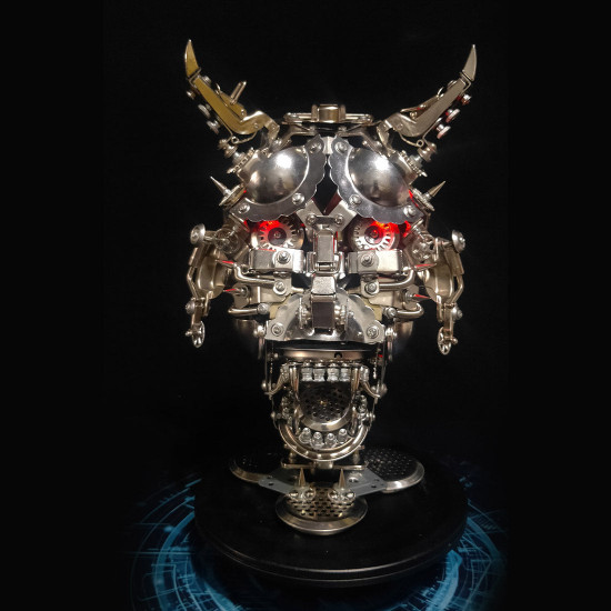 japanese hannya mask 3d diy metal art kits