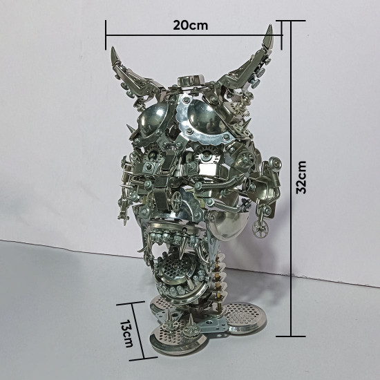 japanese hannya mask 3d diy metal art kits