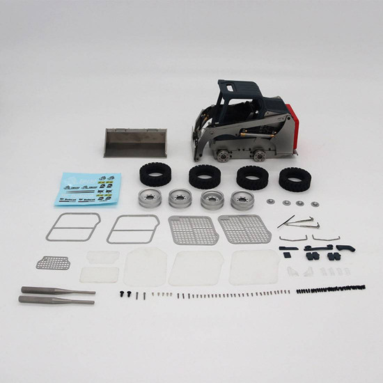 jdmodel jdm-160 kit version rc hydraulic skid steer loader construction 1/14 model without controller & battery