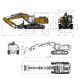 kabolite k970 mining hydraulic excavator rc model toy 1/14 2.4g rcsparks recommend- rtr