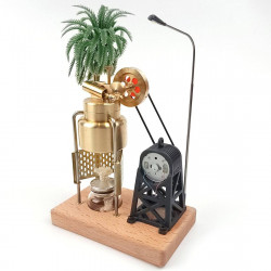 kacio fd-6 mini vertical model steam engine with boiler generator set