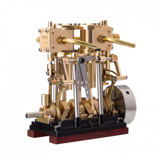 kacio ls2-13s two cylinder reciprocating steam engine model for 80-120cm steamship