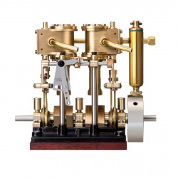 kacio ls2-13s two cylinder reciprocating steam engine model for 80-120cm steamship