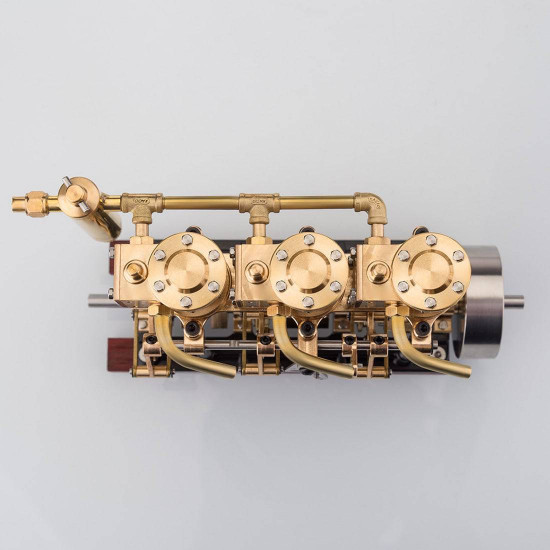 kacio ls3-13s three cylinder triple steam engine model for 80-120cm steamship