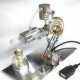 l-shape single cylinder stirling engine model with night light