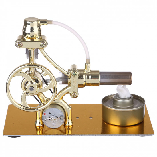 l-type single cylinder golden stirling engine generator sterling model with led diode science experiment