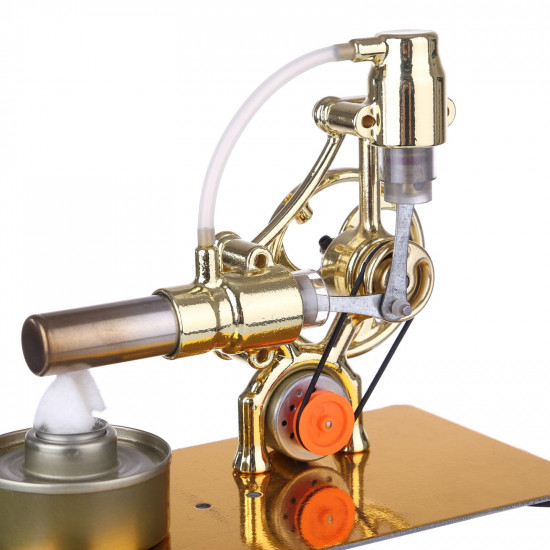 l-type single cylinder golden stirling engine generator sterling model with led diode science experiment