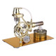 l-type single cylinder golden stirling engine generator sterling model with led diode science experiment