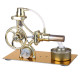 l-type single cylinder golden stirling engine generator sterling model with led diode science experiment