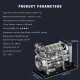 l4 diesel engine model kit that works - build your own diesel engine - teching 1: 10  full metal mini l4 4 cylinder engine ohv inline 4 cylinder engine model kit 300+pcs