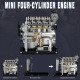 l4 diesel engine model kit that works - build your own diesel engine - teching 1: 10  full metal mini l4 4 cylinder engine ohv inline 4 cylinder engine model kit 300+pcs