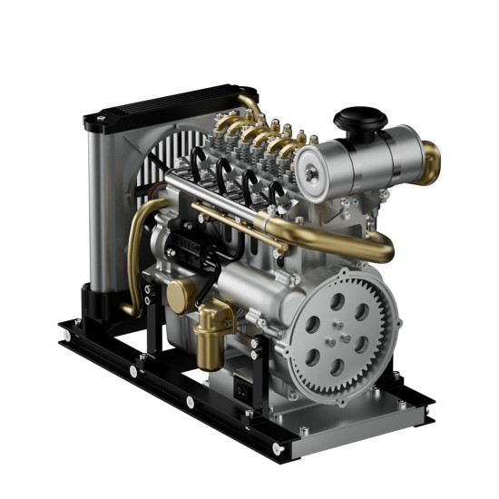 l4 diesel engine model kit that works - build your own diesel engine - teching 1: 10  full metal mini l4 4 cylinder engine ohv inline 4 cylinder engine model kit 300+pcs