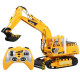 lcf 1/16 2.4ghz 16ch multifunctional excavator grab rc construction vehicle model with smoke effect