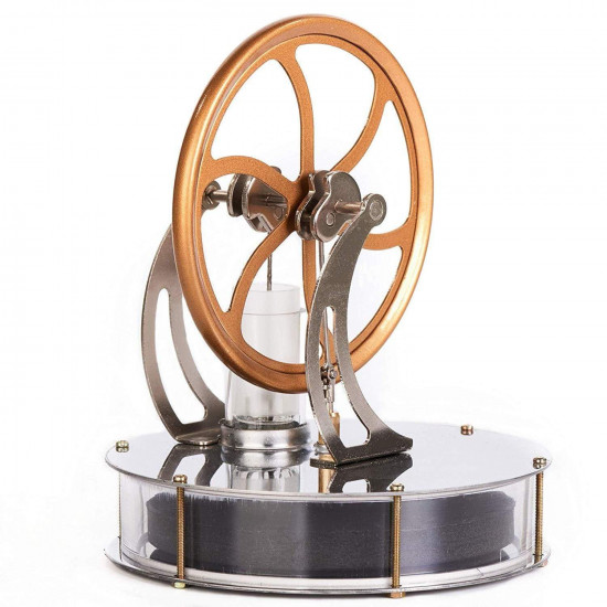 low temperature stirling engine motor steam heat education model toy