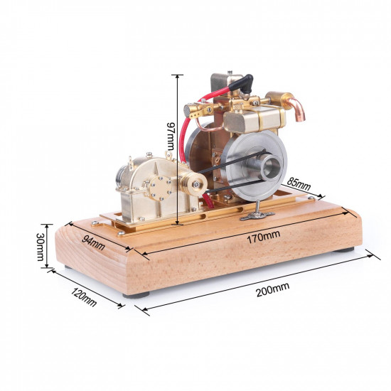 m12b-p 1.6cc single cylinder 4 stroke gasoline watercooled engine model with gear reducer