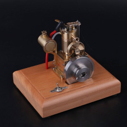 m16 1.6cc mini vertical 4 stroke gasoline engine model air-cooled cooling structure wooden base