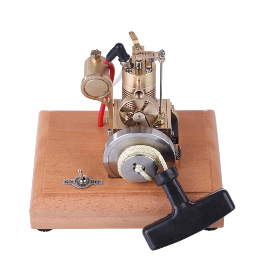 m16 1.6cc mini vertical 4 stroke gasoline engine model air-cooled cooling structure wooden base