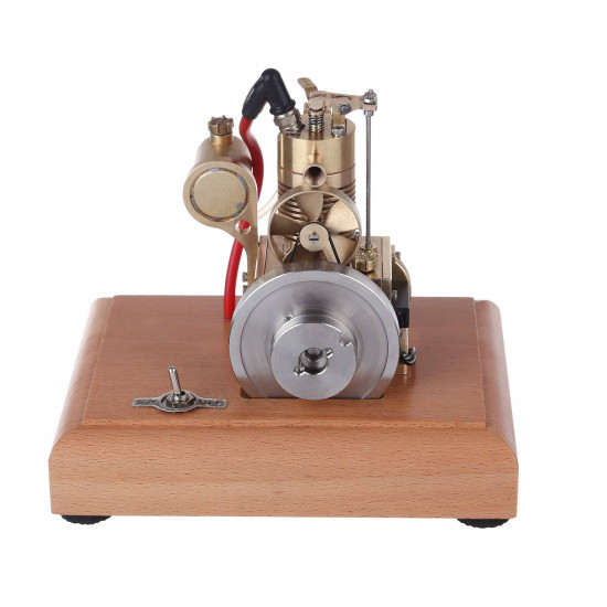 m16 1.6cc mini vertical 4 stroke gasoline engine model air-cooled cooling structure wooden base