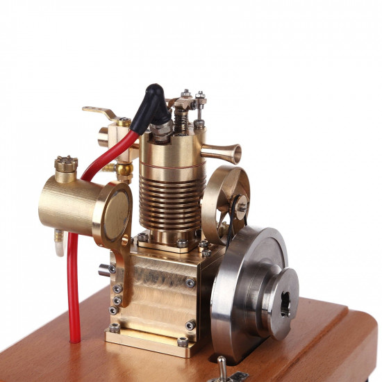 m16 1.6cc mini vertical 4 stroke gasoline engine model air-cooled cooling structure wooden base