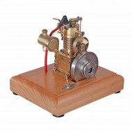 m16 1.6cc mini vertical 4 stroke gasoline engine model air-cooled cooling structure wooden base