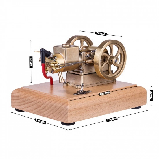 m17b four stroke throttle governed micro horizontal evaporation watercooled metal gasoline 1.6cc ice engine model