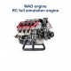 mad rc diy v8 engine model kit for capra vs4-10 pro - build your own v8 engine that works