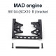 mad rc v8 engine bracket for ax90104 scx10ⅱ model car