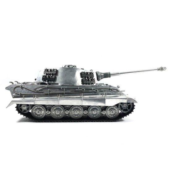 mato 1/16 german tiger king tank full metal unpainted rc model with shooting fuction