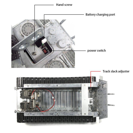 mato 1/16 german tiger king tank full metal unpainted rc model with shooting fuction