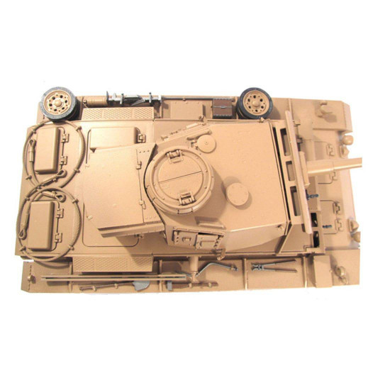 mato 1:16 wwii german panzer iii full metal remote control military tank model -  shot version