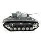 mato 1:16 wwii german panzer iii full metal remote control military tank model -  shot version