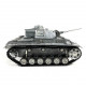 mato 1:16 wwii german panzer iii full metal remote control military tank model -  shot version