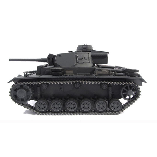 mato 1:16 wwii german panzer iii full metal remote control military tank model -  shot version