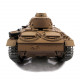 mato 1:16 wwii german panzer iii full metal remote control military tank model -  shot version